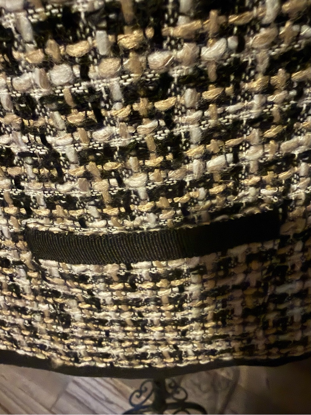Vintage Kate Hill PetiteTweed Houndstooth Blazer Jacket - Picture 6 of 9